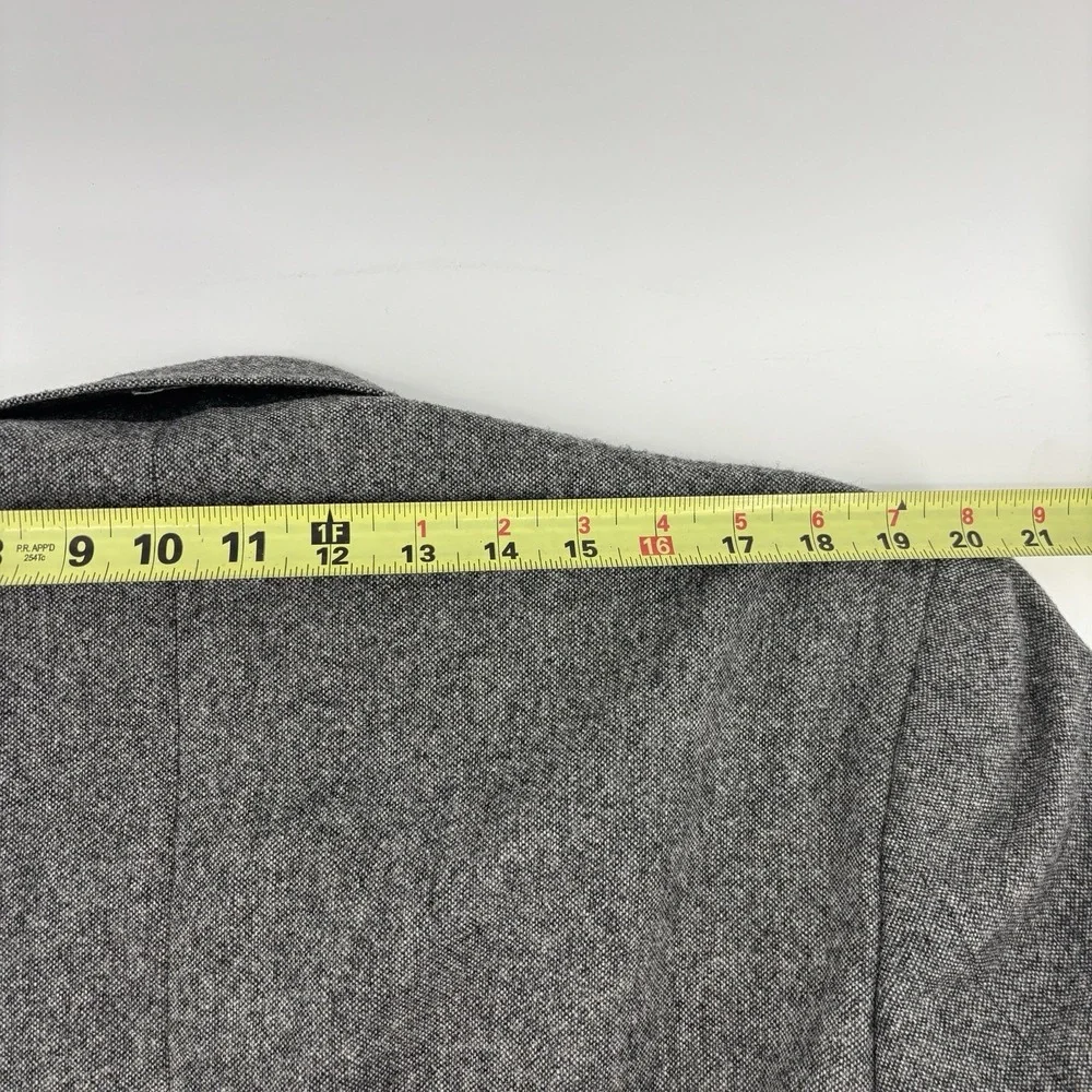 Jos A Bank 1905 Tweed Elbow Patches Sport Coat Mens 44R Gray Blazer Jacket Wool